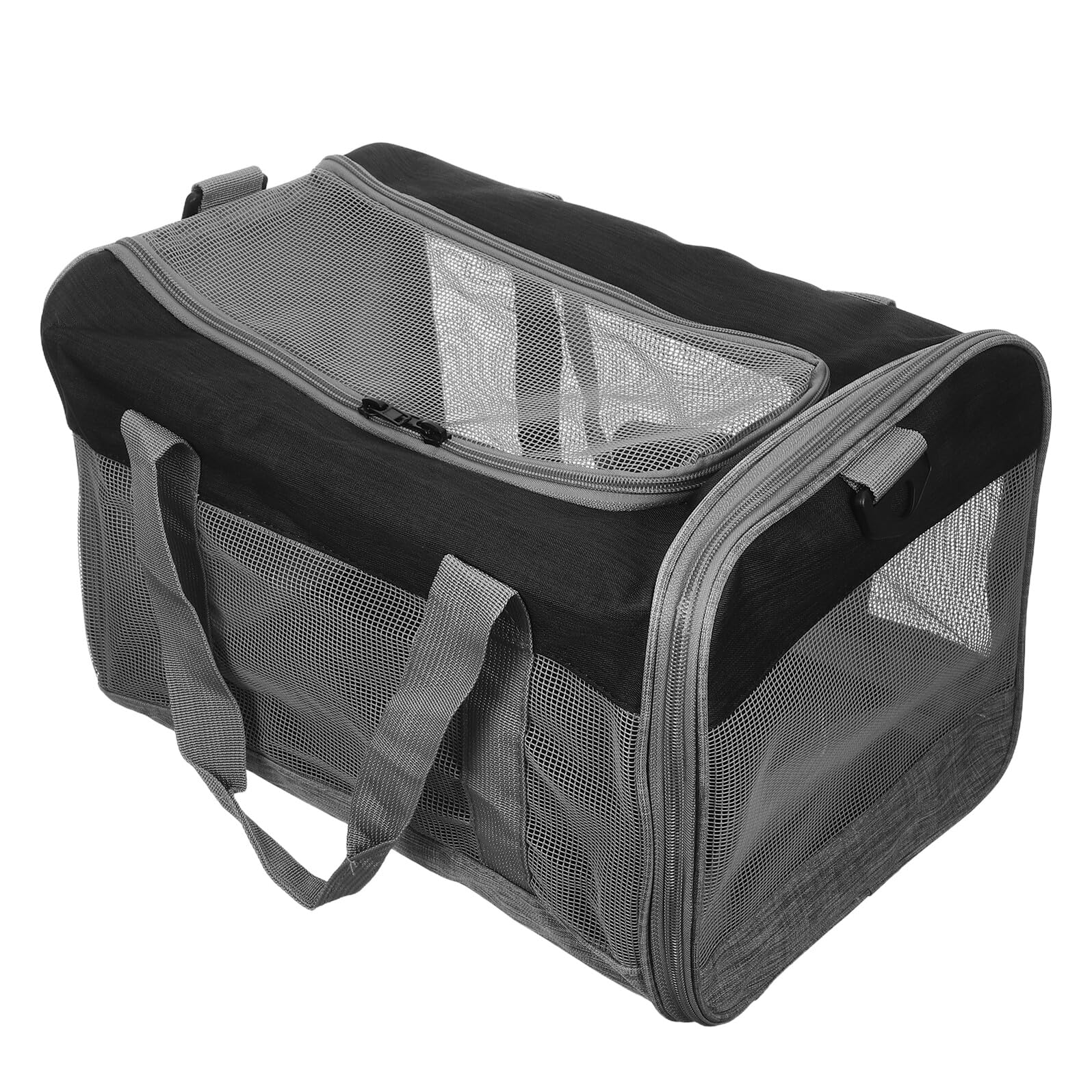 Sac de transport pour petits chiens pliable avec fenêtres en maille