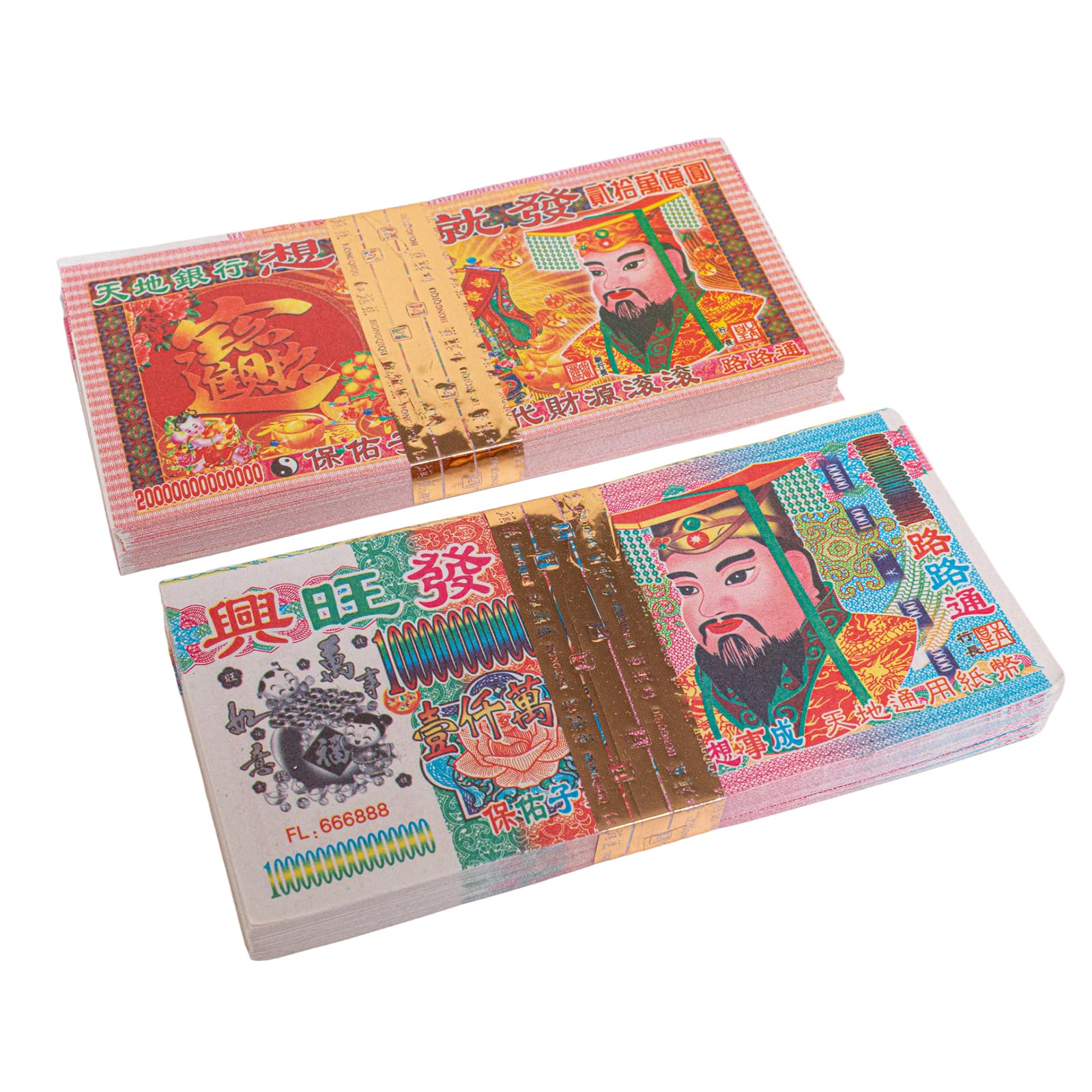 Traditional Ancestor Money, Chinese Joss Paper Money, Heaven Bank Notes, 200 Sheets
