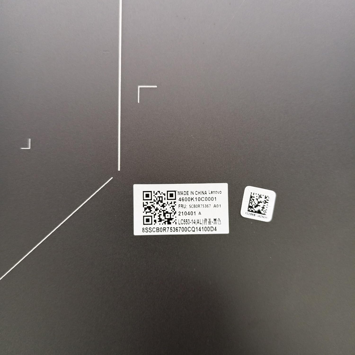 Replacement Laptop LCD Back Cover Top Case Rear Lid for Lenovo Ideapad Flex 5-14IIL05 5-14ITL05 5CB0Y85291 460.0K10C.0001 Gray Grey