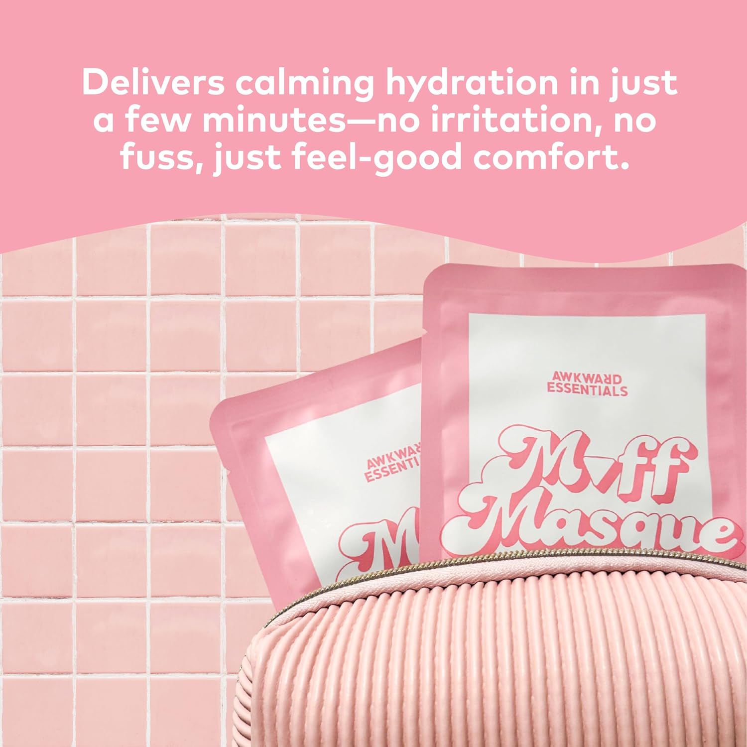 Muff Masque Moisturizing Plant-Based Vajacial Mask for Women, Hydrating Vulva Care Sheet Mask