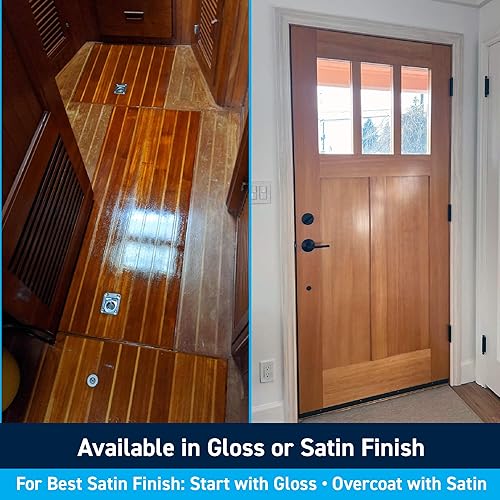 Miniatura 6 de TotalBoat Gleam Marine Spar - Barniz brillante y satinado para madera, barcos y muebles de exterior