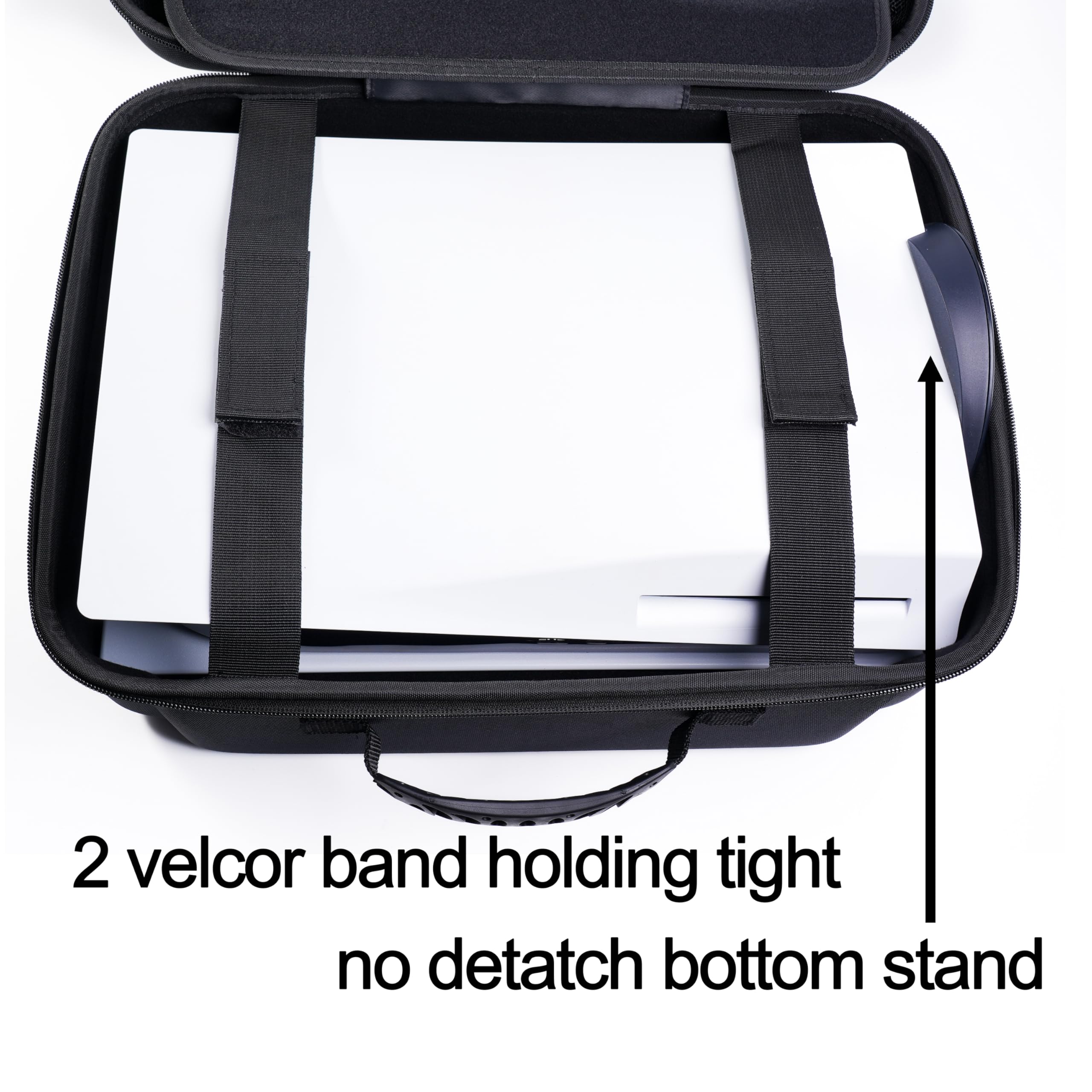 Custodia rigida imbottita per PS5/Pro/Slim, scomparti multipli per PS5 e accessori, tutto in un'unica borsa protettiva imbottita per PS5