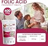Folic Acid Tablets 400 mcg - 100 Vegan Vitamin B9 Tablets Pregnancy Care - Normal Function of Immune System & Maternal Tissue Growth During Pregnancy - Made in The UK