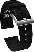 BARTON Canvas Quick Release Watch Bands - Durable 18mm-24mm Straps for Smartwatches & Traditional Watches, Multiple Colors