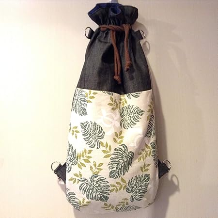 Jam S Ukulele Usi 100 ハンドメイドウクレレケース 巾着バッグ ソプラノ用 ブラウン モンステラ 手作り ハンドメイド 肩掛けバッグ リュック レッスンバッグ ウクレレケース 楽器 音響機器 Amazon