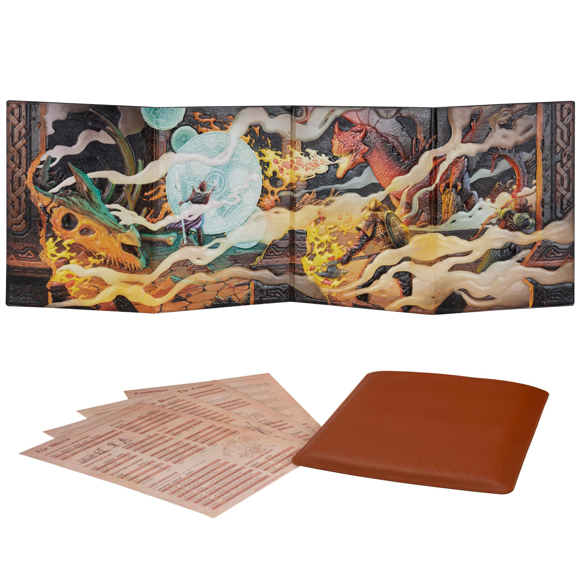 LYNX 3D Faux Leather DM Screen