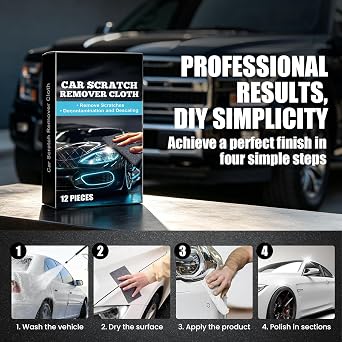 12 Pack Nanopolix Scratch Remover Cloth for Car Scratches