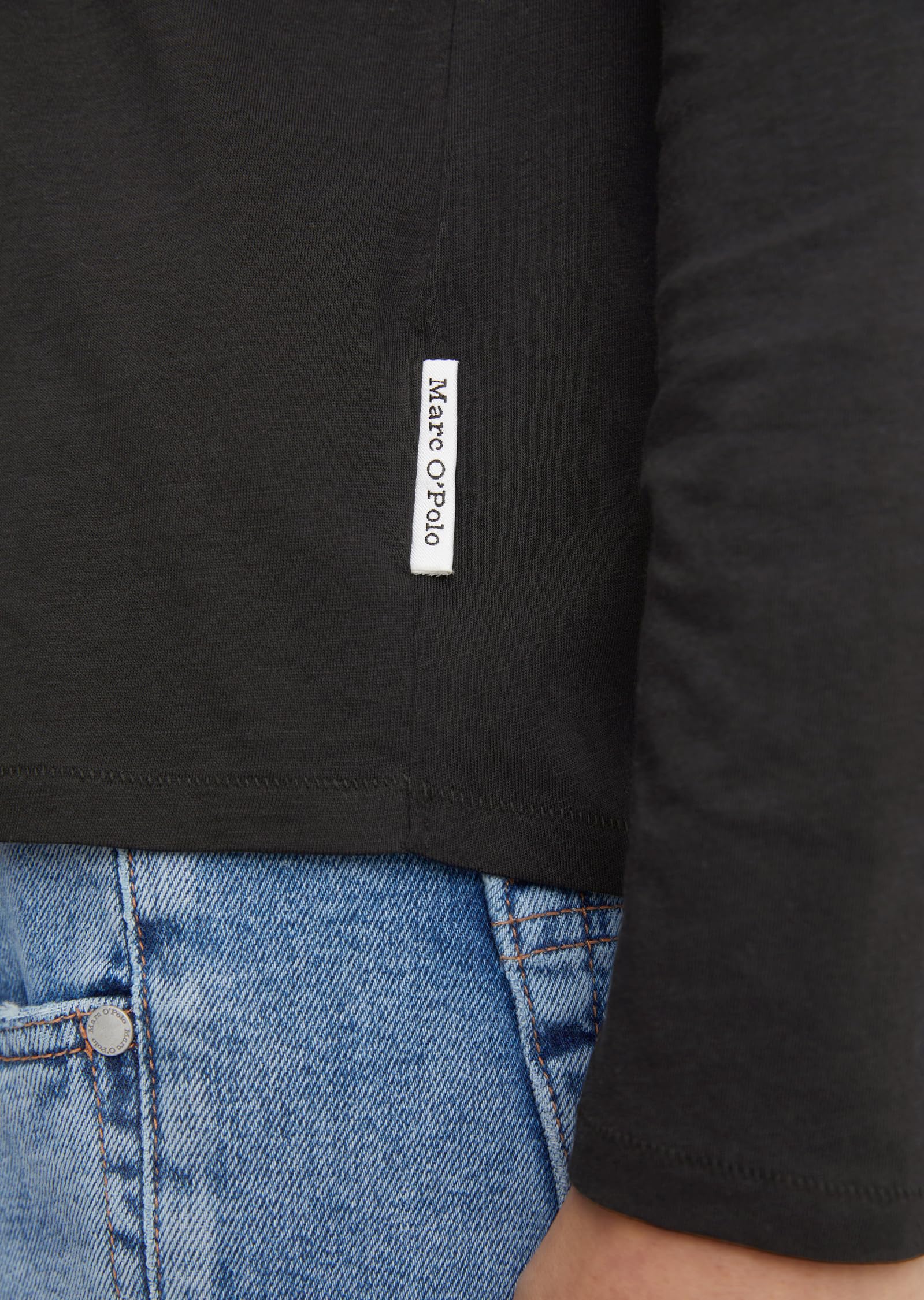 Marc OߴPolo Mujer Camiseta de Manga Larga de algodón orgánico Regular fit