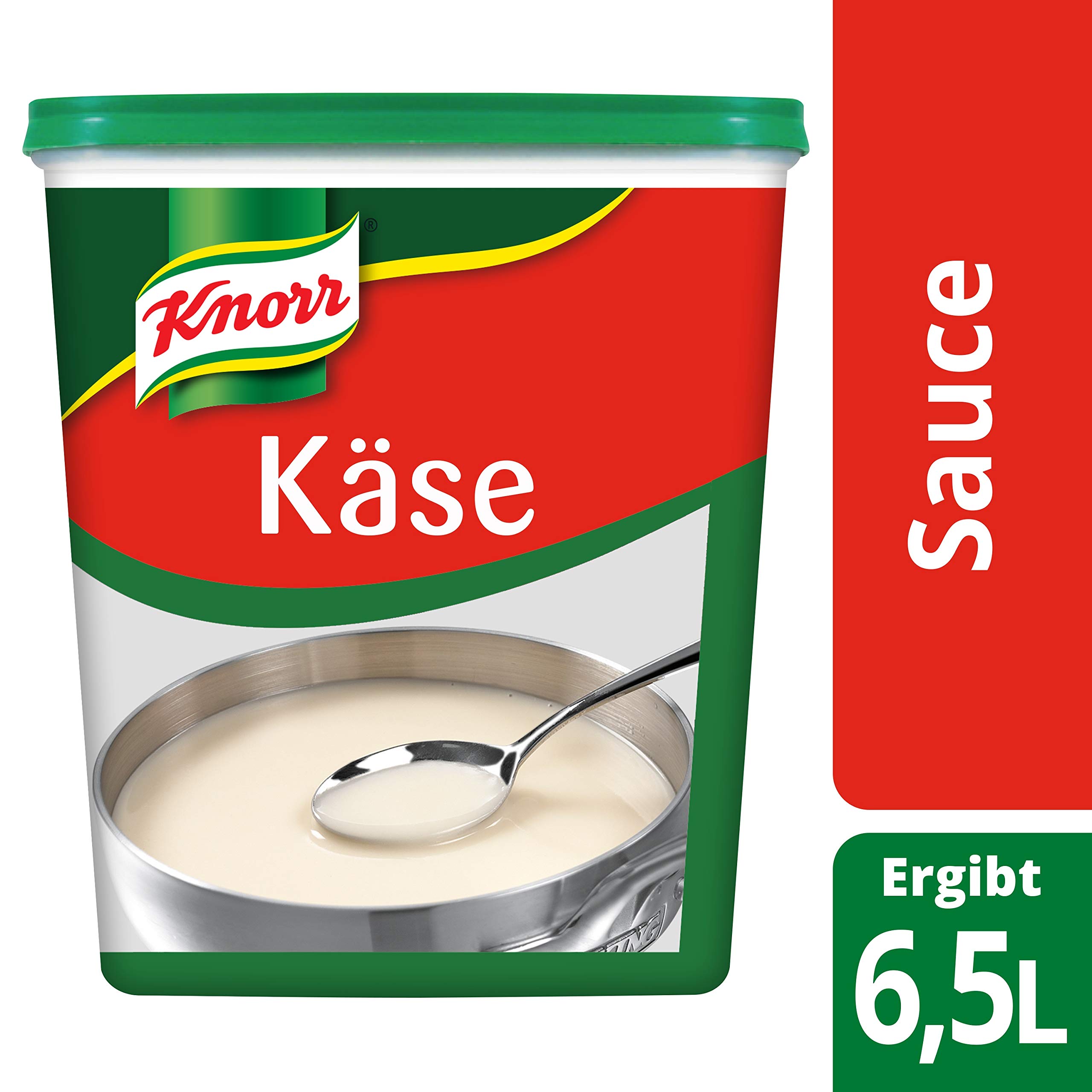 Knorr Sahne Sauce Carbonara 1 kg, 1er Pack (1 x 1 kg) & Käse Sauce (cremige Konsistenz, abgerundeter Käsegeschmack) 1er Pack (1 x 1kg)
