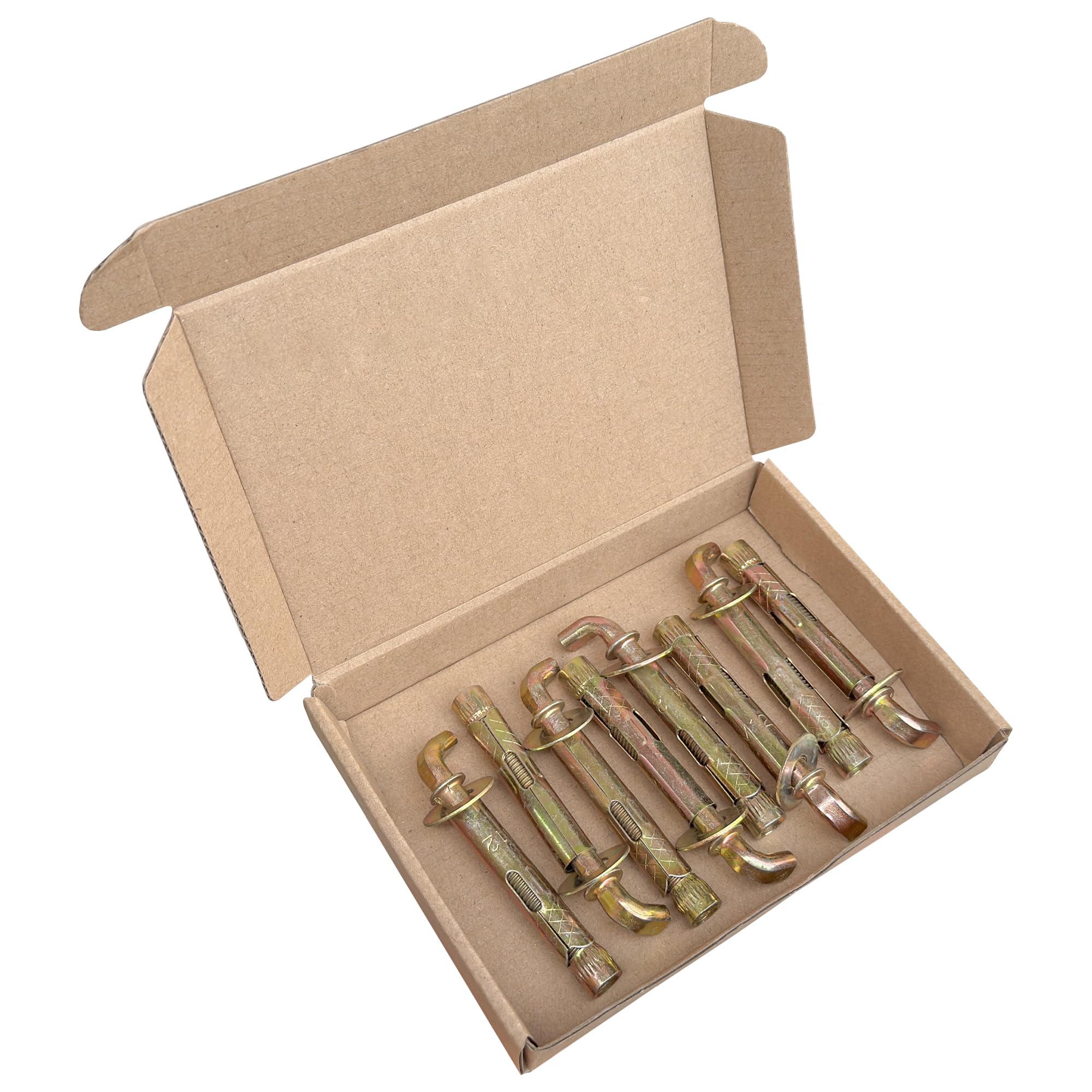 8 Pieces Heavy-Duty Expansion Hook Bolts - M10 Wall Anchors for Water Heaters & Shelving - Image 4