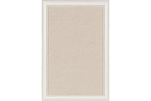 DesignOvation Macon Framed Linen Fabric Pinboard