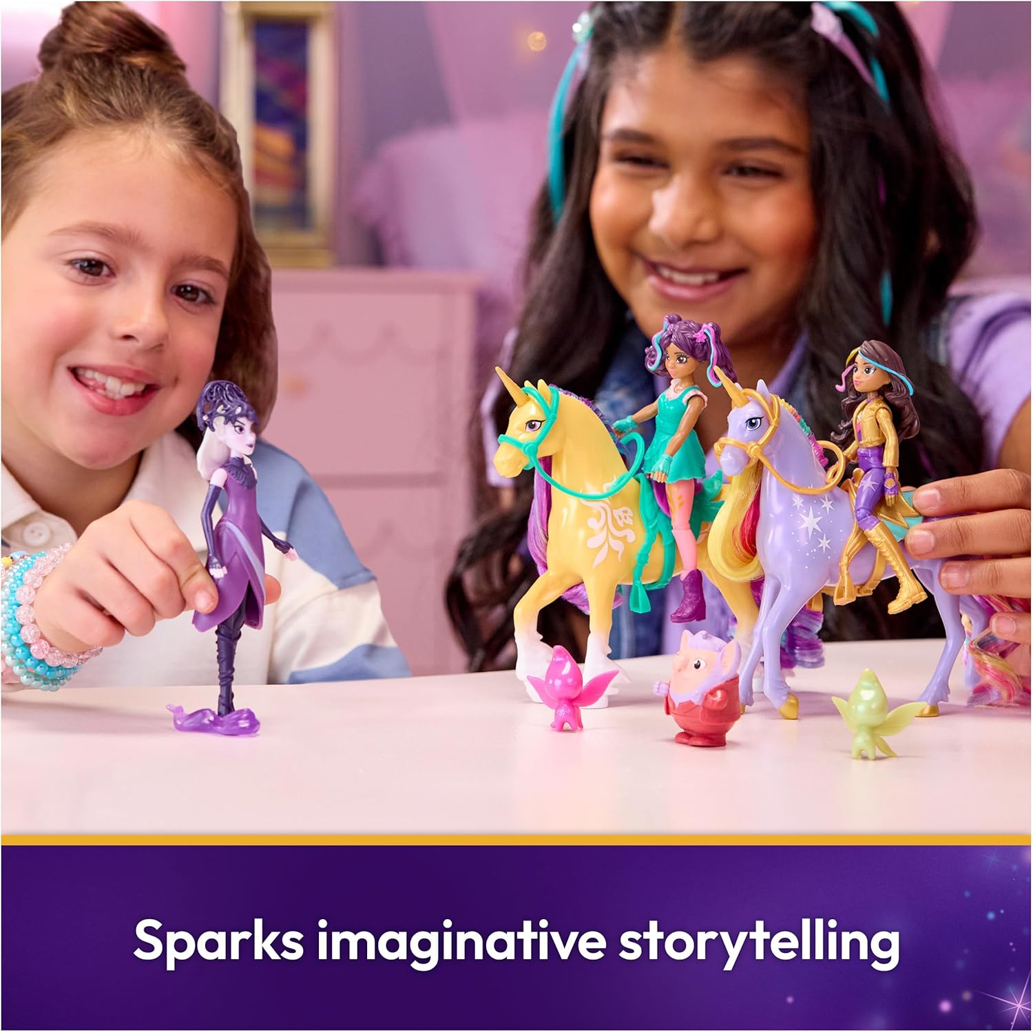 Unicorn Academy, Magic Unleashed Adventure Pack, Easter Gifts Idea, Includes Sophia, Ava, Ravenzella Dolls, Wildstar, Leaf Unicorns & More - Image 9