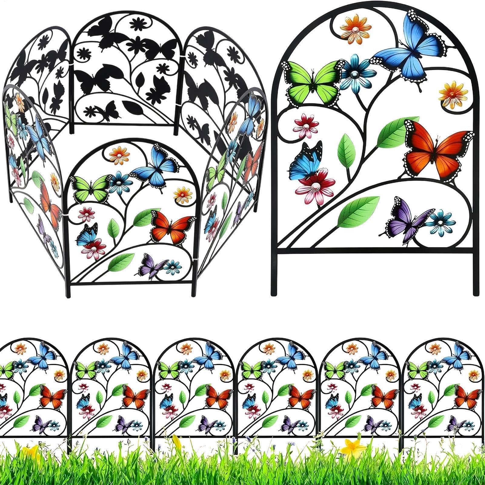 Clôture de protection des parterres de fleurs contre l'invasion de pelouse