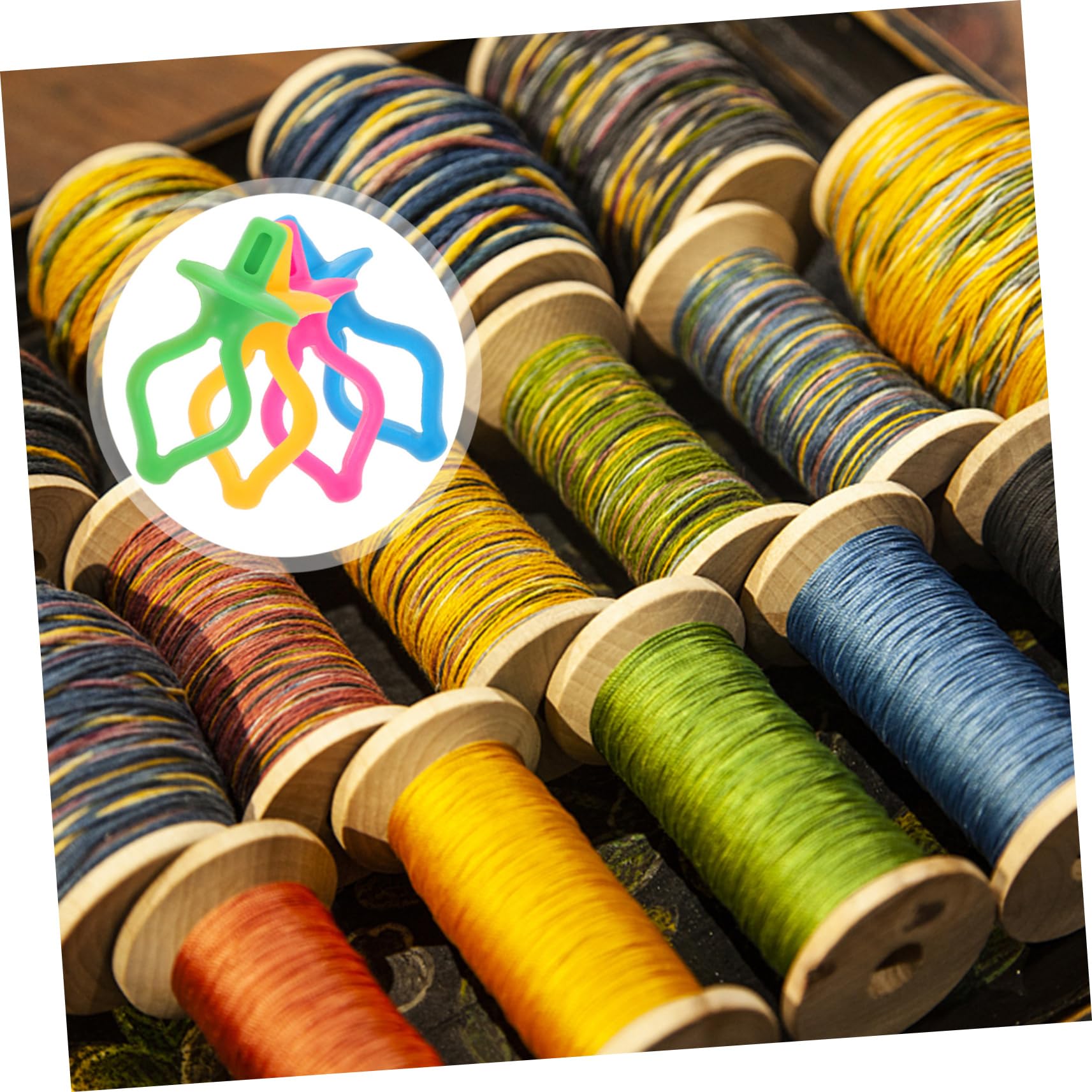 Spulen-Clips – 50 Stück, 5 Farben, Praktische Halterungen Für Nähspulen, Aus Kunststoff, Für Ordnung Im Nähkästchen