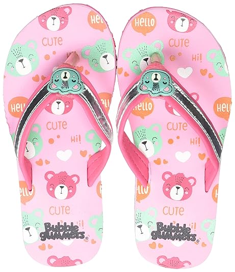 Bubblegummers Girls Teddy Blush Slipper