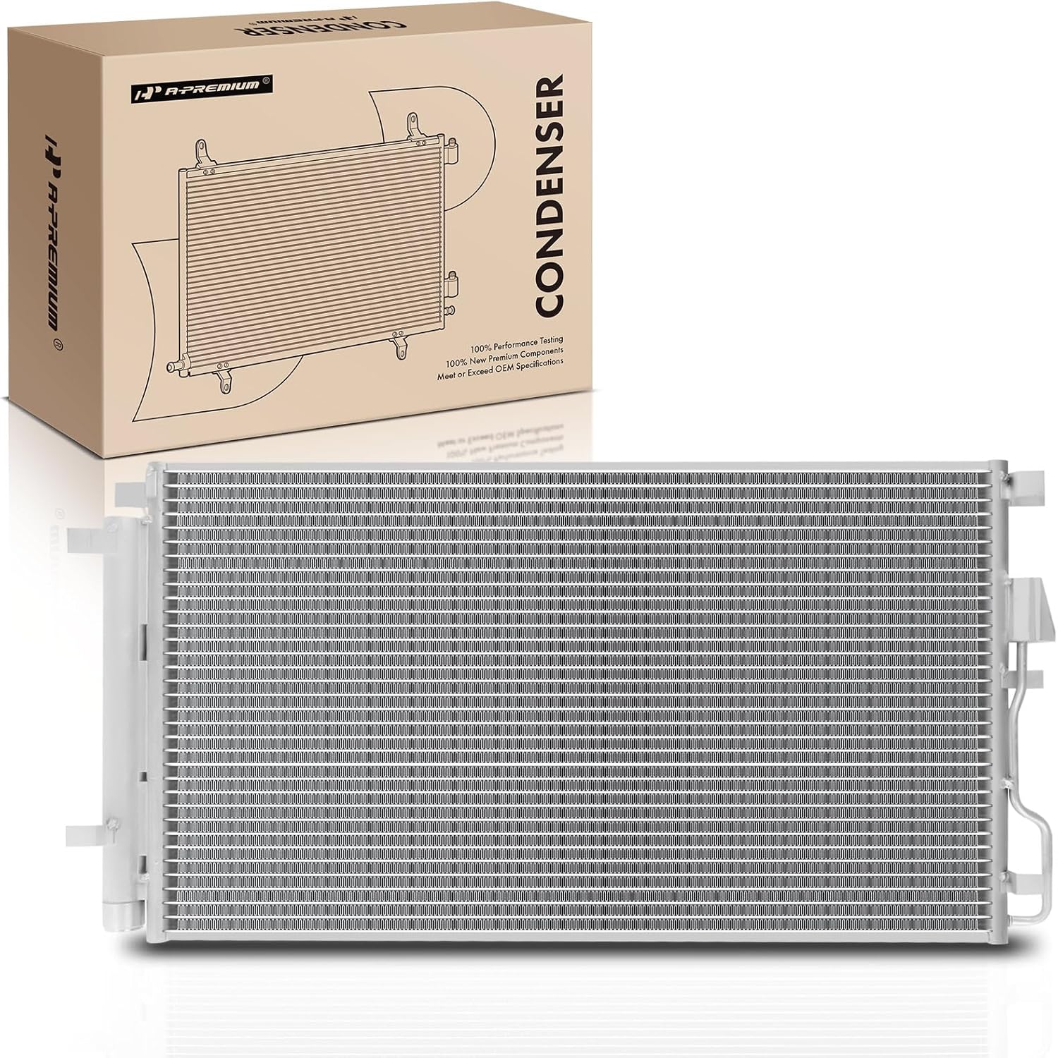 A-Premium Air Conditioning A/C Condenser Compatible with Kia Sportage 2017 2018 2019 L4 2.4L AWD, Replace# 97606D9900