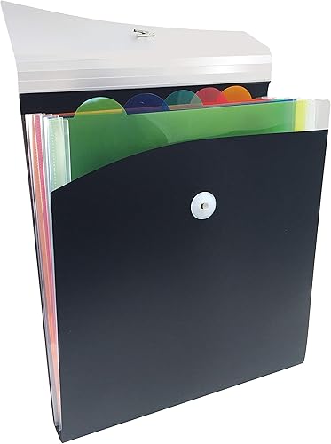 Miniatura 6 de Better Office Products - Archivador de mochila de 6 bolsillos expansible vertical, 1 pieza, tamaño carta, para un fácil acceso a la mochila,