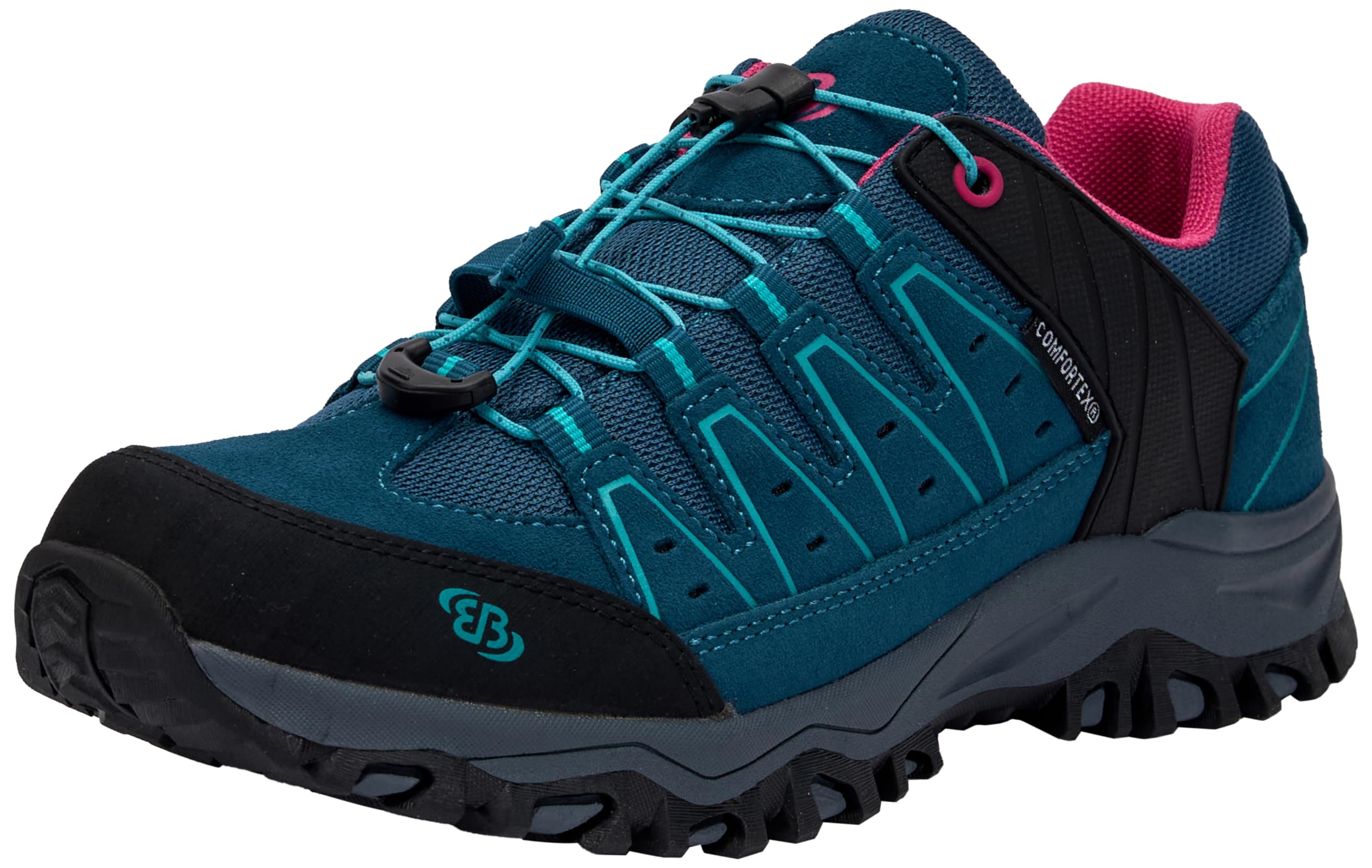 Brütting Mount Pinos Kids Low Trekking Shoes, Petrol Turquoise, 6 UK