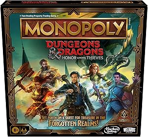 Hasbro Gaming Monopoly Dungeons & Dragons: Honor Among Thieves Game, Inspired by The D&D Movie, Monopoly D&D Board Game for 2-5 Players, Ages 8 and Up