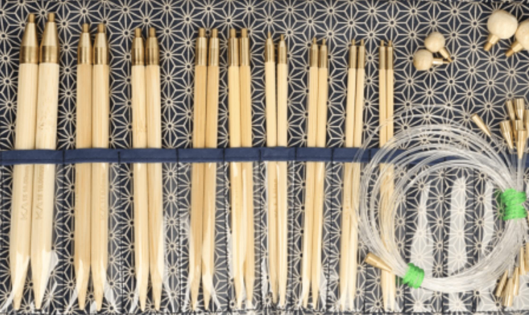 Seeknit KA57829-01 Bamboo Circular Knitting Set, Blue, Medium/Large, Mittelgroße/Große - Image 3