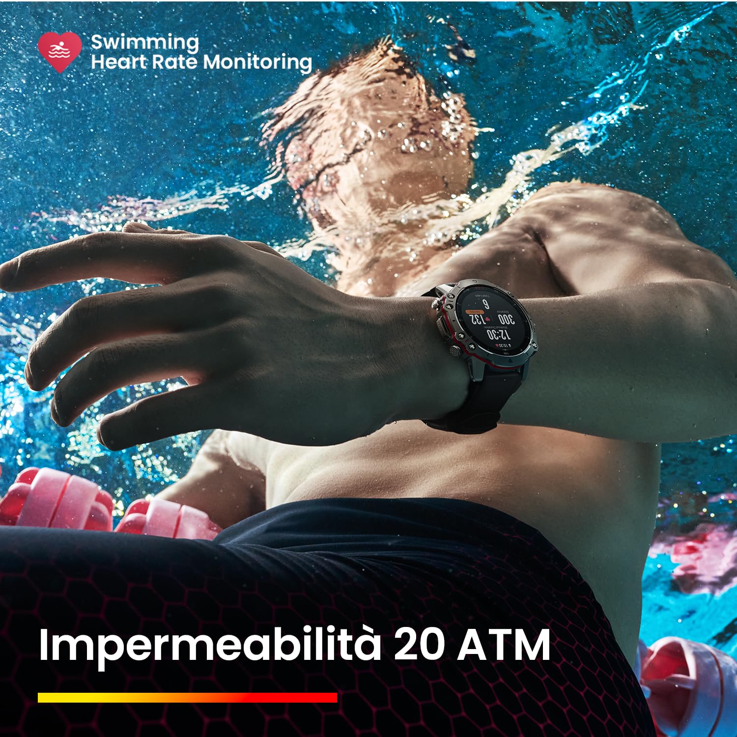 Amazfit Falcon, 49 mm Smartwatch da Esterno Robusto, Orologio Intelligente, Dual Band GPS, 150 Modalità Sportive, Materiali in Titanio, Schermo di Zaffiro, Impermeabile 20 ATM, 15 Prove di Livello Militare