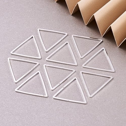 Vista 148 de FASHEWELRY Anillos de acero inoxidable 70cs con eslabones de corazón, 4 tamaños, de metal con forma de corazón, bisel abierto, conectores