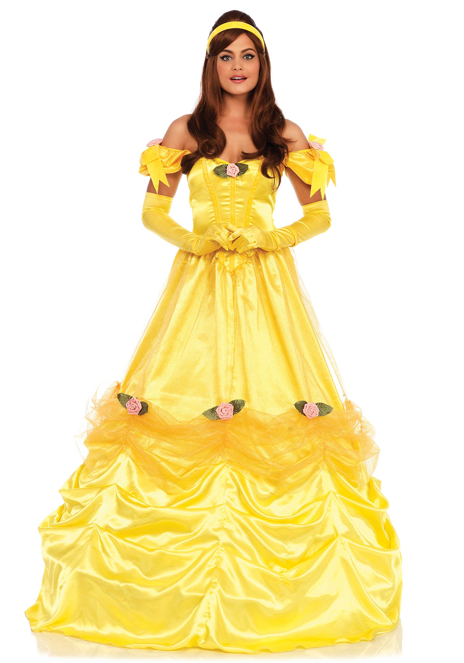 Leg Avenue Deluxe Belle of The Ball Costume, Giallo., L