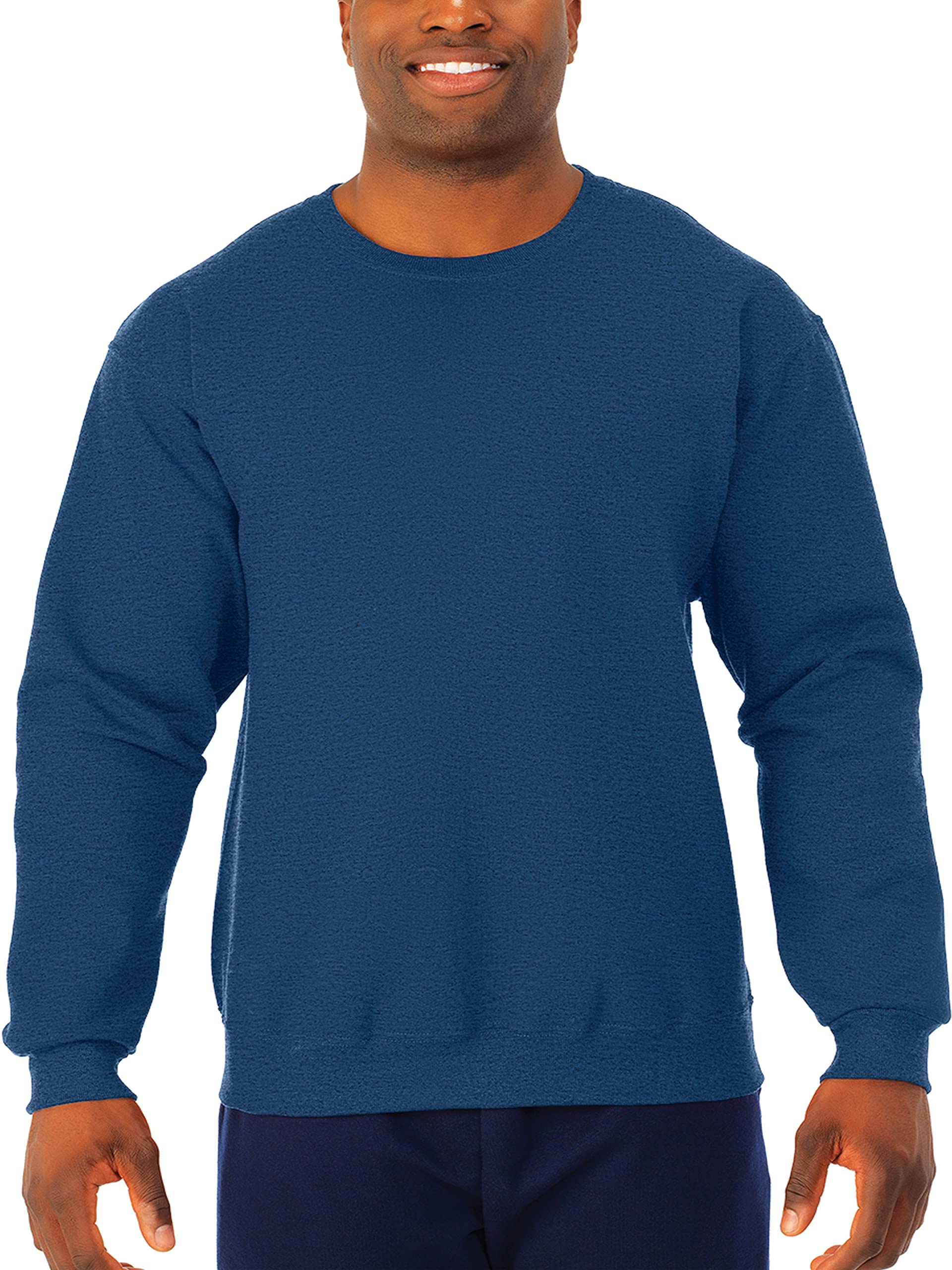 Jerzees Męska bluza polarowa, granatowy w stylu vintage., L