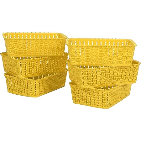 Cutting EDGE Plastic Multipurpose Sturdy Storage Baskets For Cosmetics ...