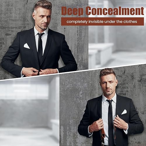 Miniatura 4 de Shoulder Holster for Concealed Carry,Yigerlee Adjustable Vertical Gun Holster with Double Magazine Pouch,Made from Soft Microfiber Leather, Fits