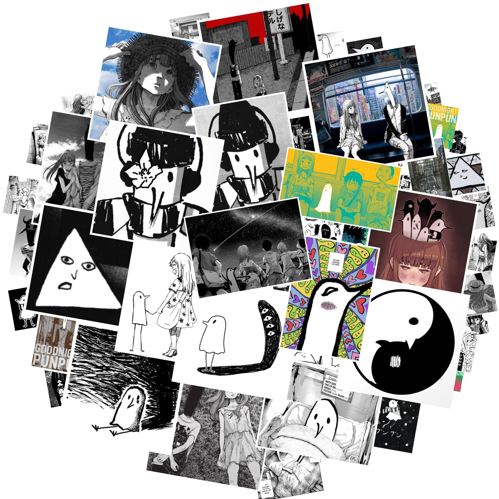 Amazon.com: 50Pcs/lot Oyasumi Punpun Merch Oyasumi Punpun