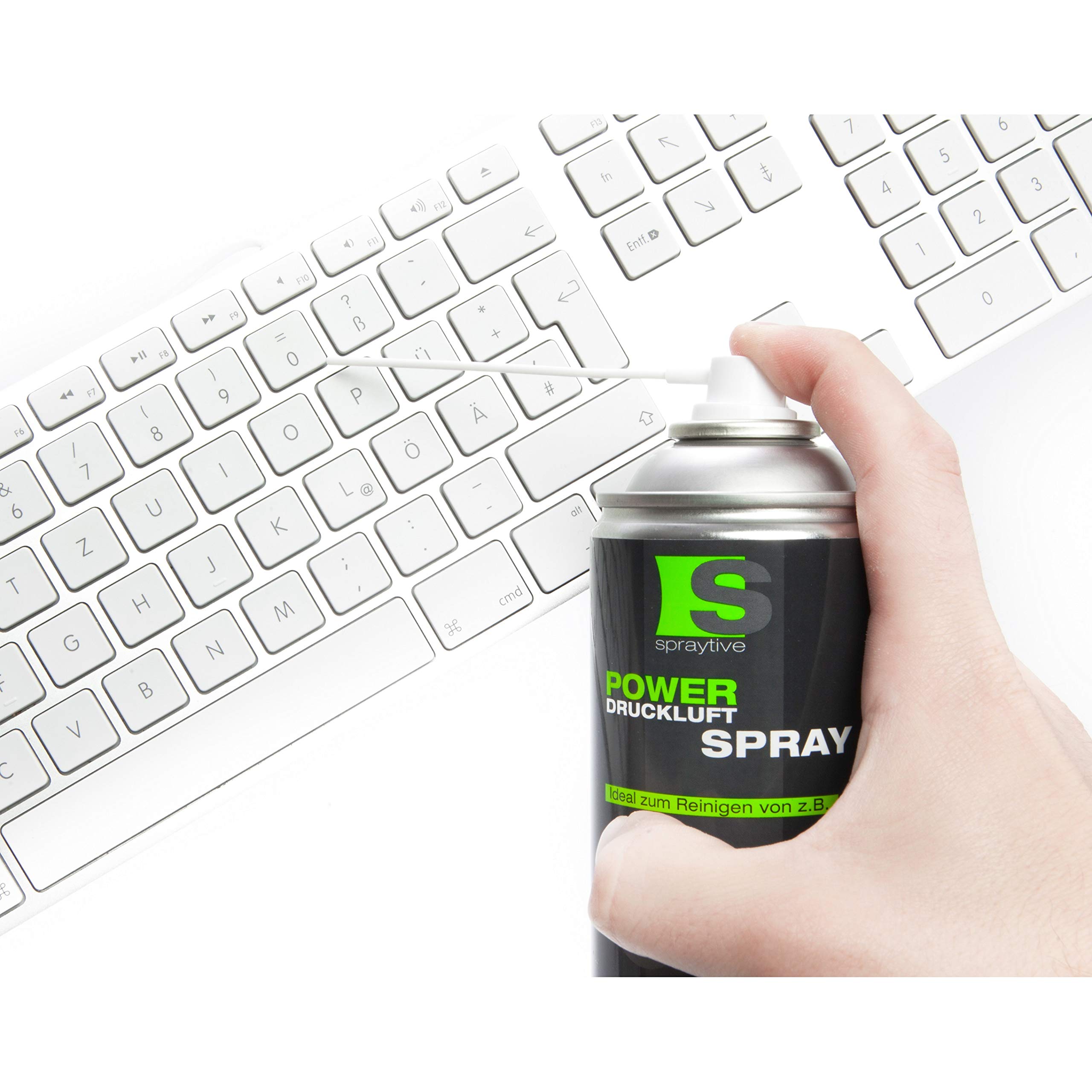 Power, Lot de 3 vaporisateurs à air comprimé de 750 ml avec extension de pulvérisation de 100 mm, kit de nettoyage pour PC, clavier, ordinateur, appareil photo