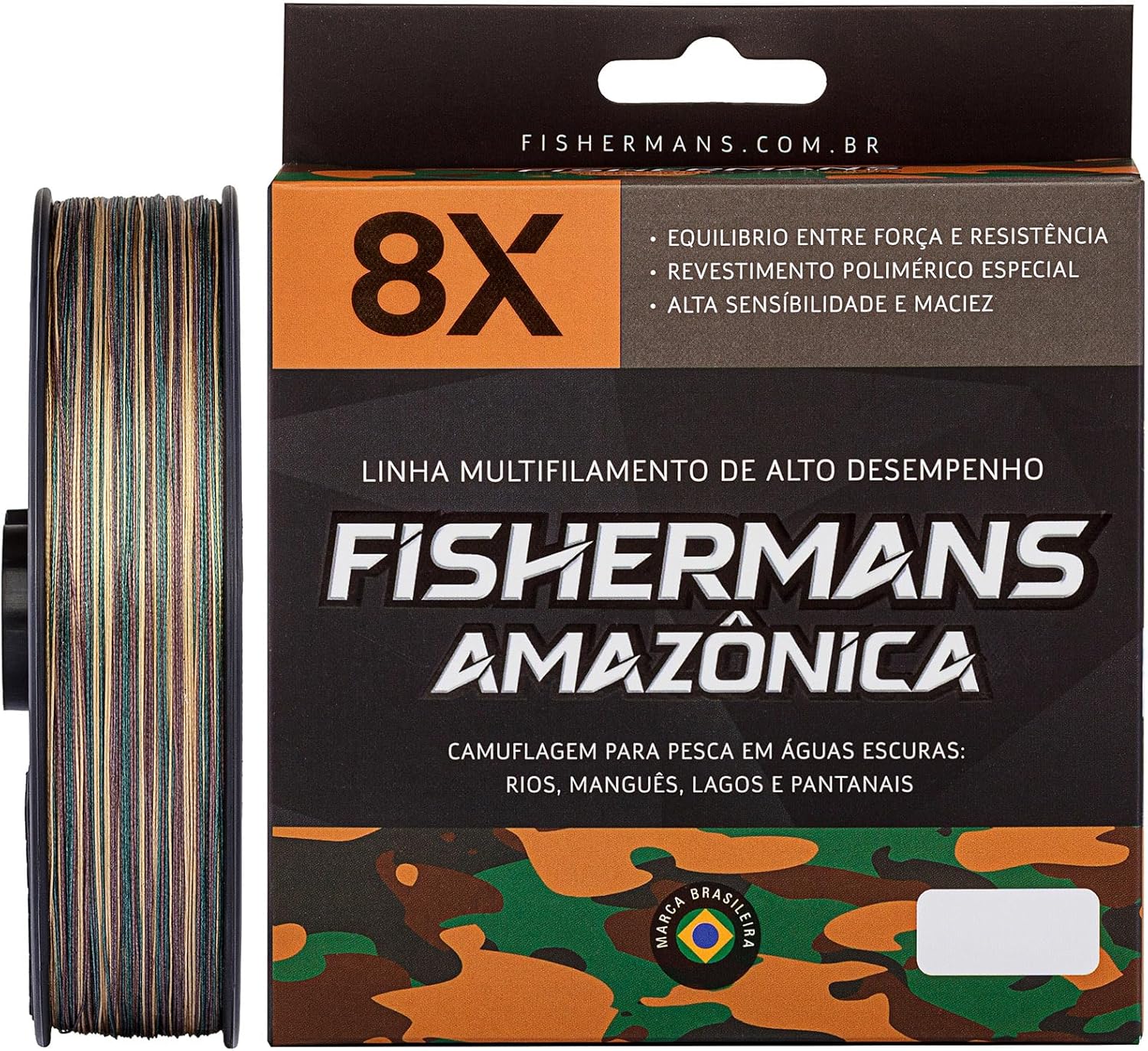 Carretel de linha multifilamento Fishermans 8 Fios Amazúnica