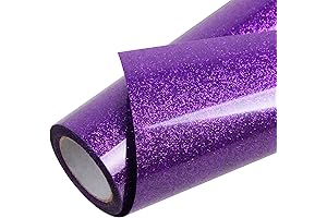 TORC Purple Glitter Heat Transfer Vinyl Roll for Stunning Custom Designs
