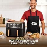 Ninja Foodi Max Dual Zone Friggitrice ad Aria, 2 Cestelli Antiaderenti, 9.5L, 6 in 1, Massima Croccantezza, Senza Olio, Cottura Arrosto, al Forno, Essicazione, 8 Porzioni, Rame/Nero, AF400EUCP - 6