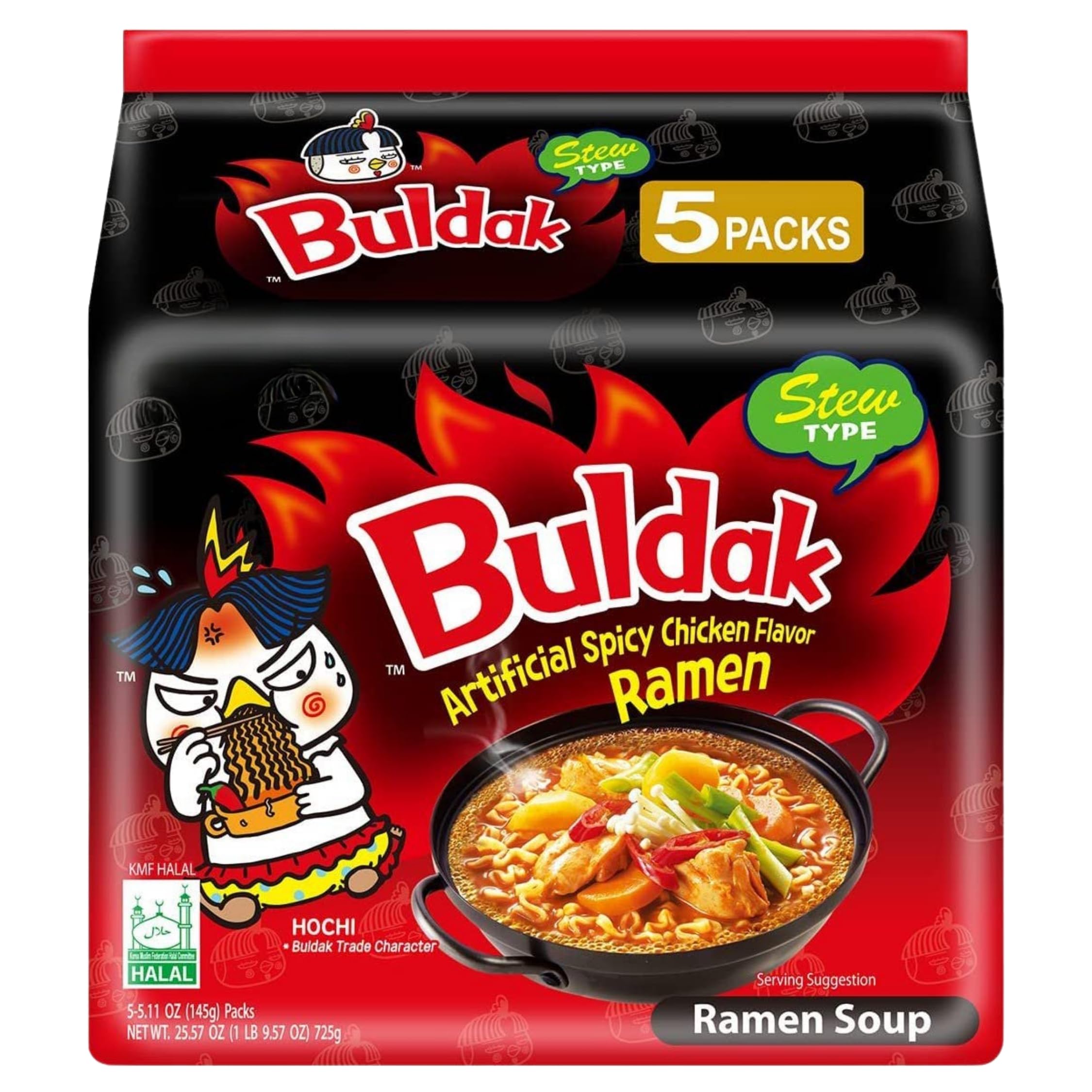 Samyang Buldak Carbonara Ramen Coreano – Fideos Picantes Instantáneos con distintos Sabores - Pack Laborawi (5x130g) — view 8