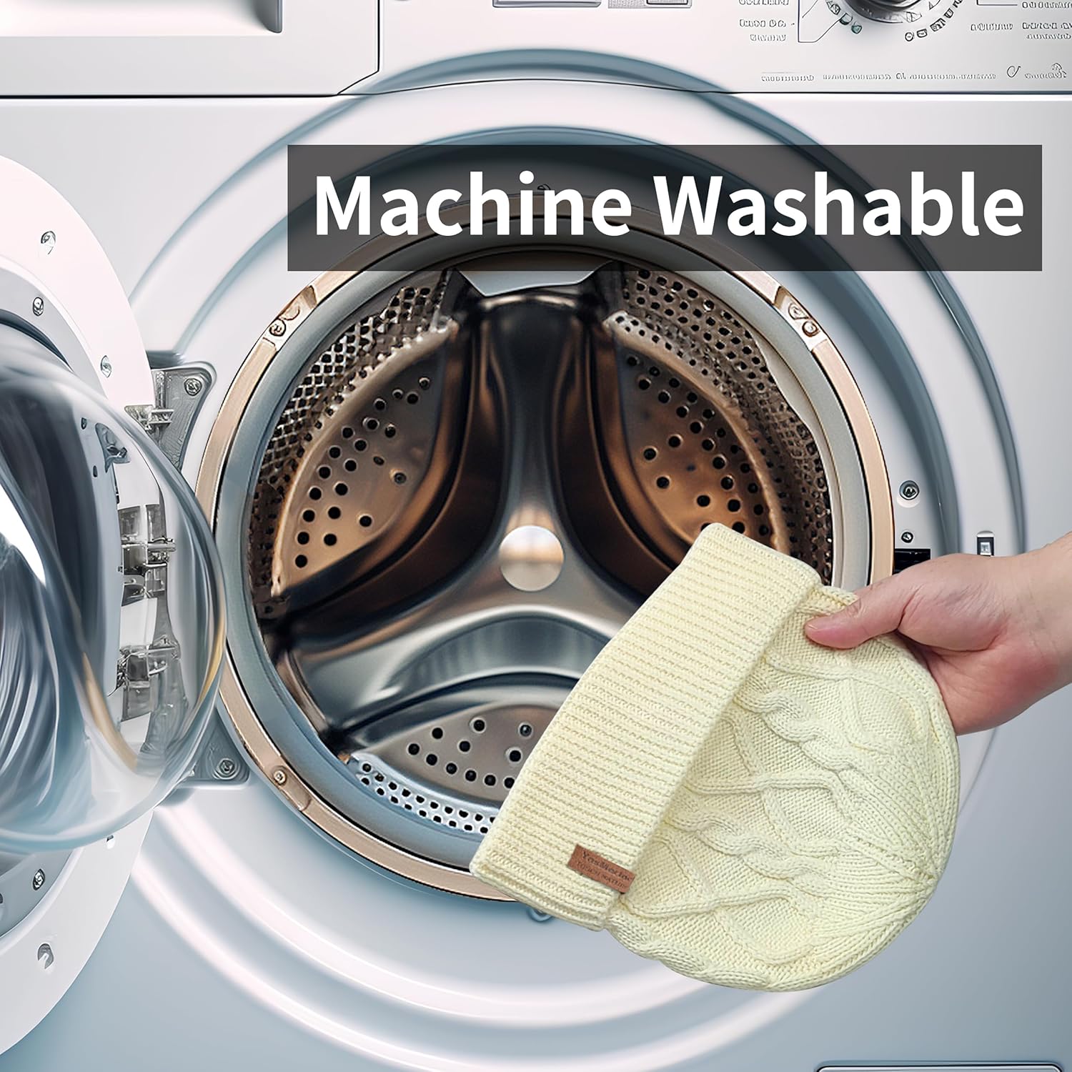 100% Merino Wool Beanie for Men Women, Knit Cuffed Winter Hat, Lightweight Warm Breathable Cap, Unisex Outdoor Gift - Image 4