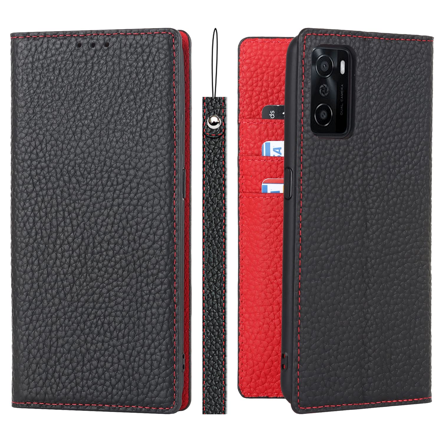 Amazon.co.jp: Eastwave for Oppo A55s 5G ケース 本革 牛革 for Oppo