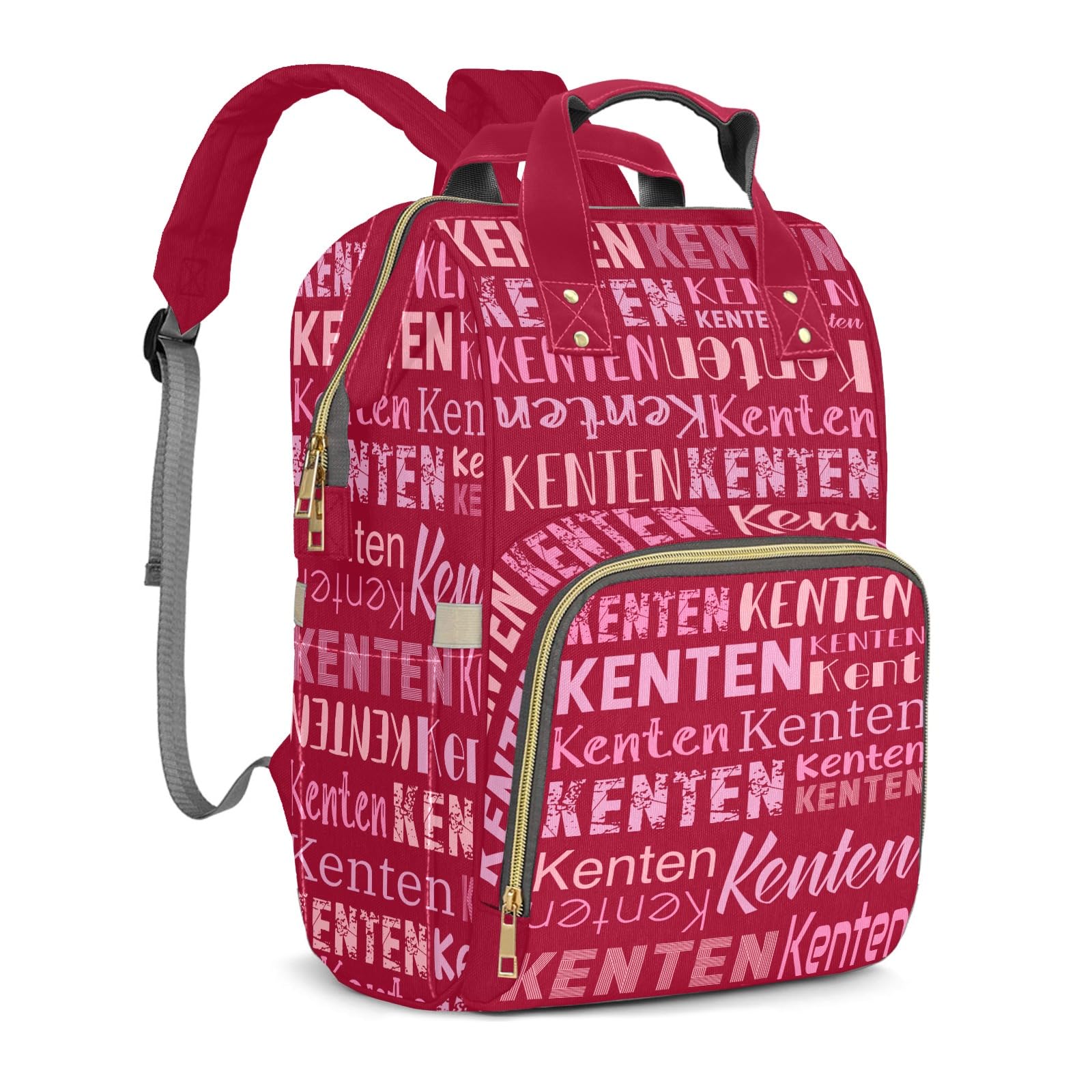 Large Capacity Custom Diaper Bag Backpack for Baby Boy Girl with Name - Waterproof Personalized Baby Bag Mom Nappy Bag, Multifunctional Customized Stylish Travel Daypack for Women