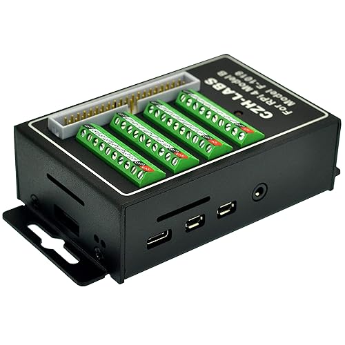 Miniatura 4 de Módulo de ruptura de bloque de terminales de tornillo RPi con carcasa de aluminio. para Raspberry Pi 4 Modelo B