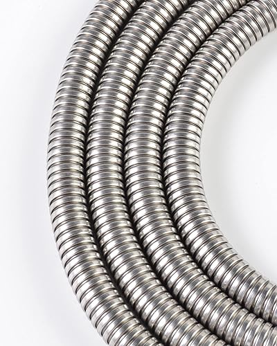 Vista 32 de PHASAT Manguera de ducha, reemplazo de manguera de ducha extra larga de 138 pulgadas, manguera de cabezal de ducha de acero inoxidable 304