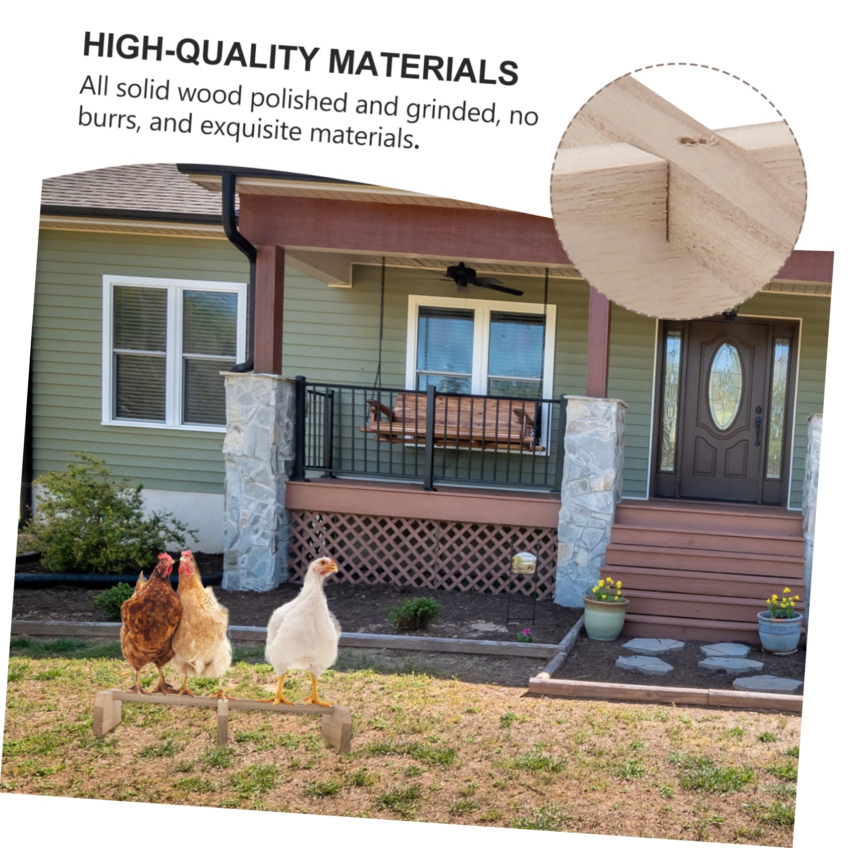 DOITOOL 2piezas Perch De Madera para Aves y Soporte Natural Juguete Jaulas y Seguridad y