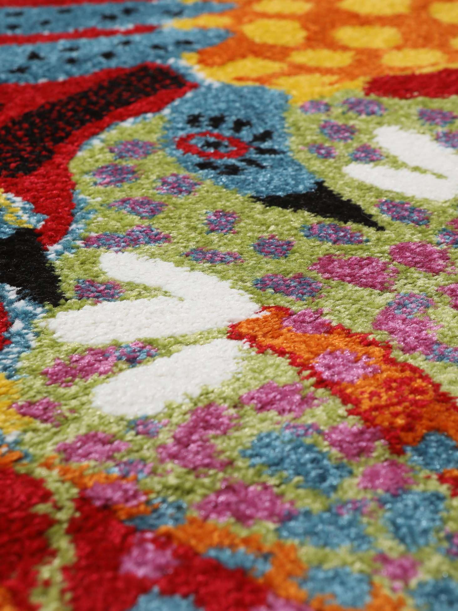 RugVista Twins Tapis, 140 x 200 cm, Multi/Foncé Rouge