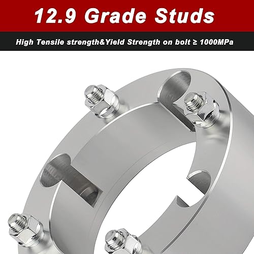 Miniatura 5 de Espaciadores de rueda ATV de 0.157x6.142 in para Polaris 2014+ RZR XP 1000  2015+ RZR  Ranger 2013+ con pernos de 12x1.5, espaciadores de rueda de 2