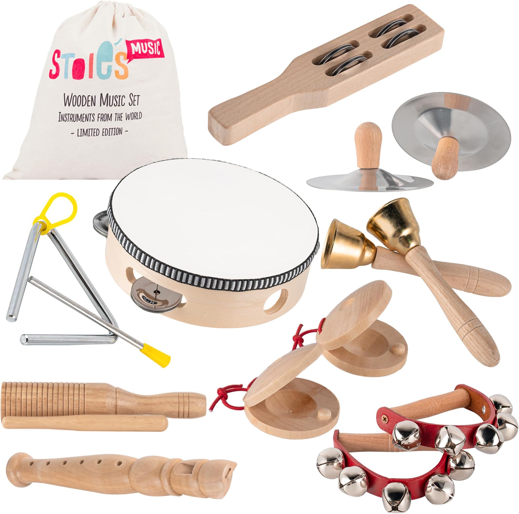 Wooden Hammer Xylophone Set - Mallet And Pegs Pound A Ball Tap Bench - Toys For Babies 1 Year Old Gift Baby Boy Girl Toddler - Sensory Musical Activity For Children - 3
