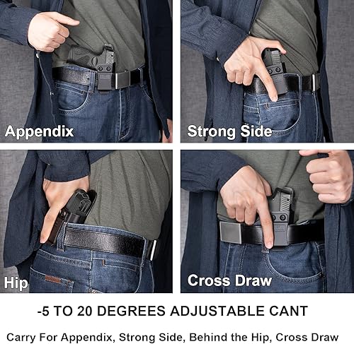 Miniatura 9 de M&P Shield - Funda EZ de 0.354in, funda IWB KYDEX para pistola S&W MP Shield de 0.354in EZ solamente, funda interior oculta para hombres y mujeres,