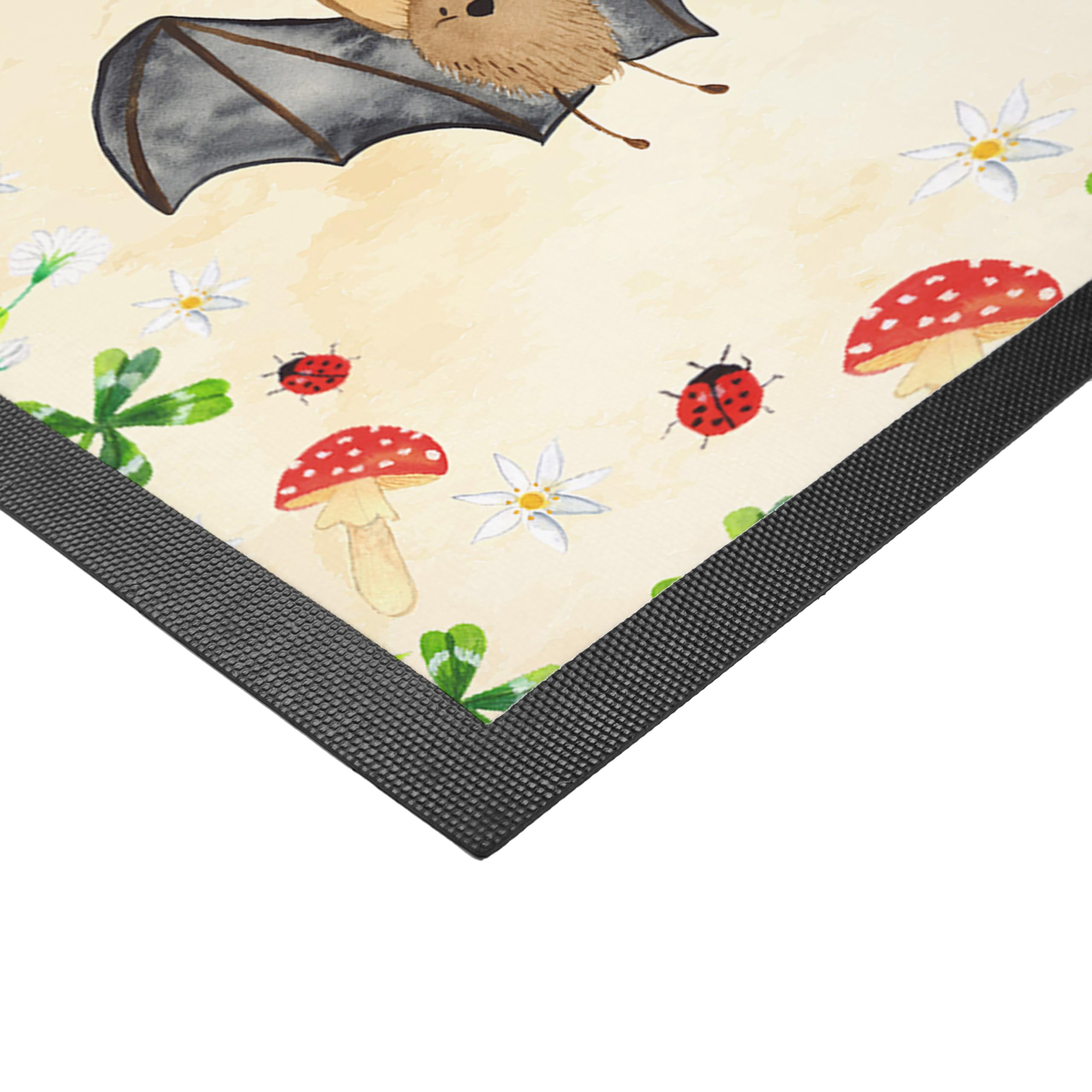 Mr. & Mrs. Panda Fußmatte mit Bild Fledermaus Flügel 40 x 60 cm - Geschenk, Foto, eigenes, Lustige Sprüche, eigenem