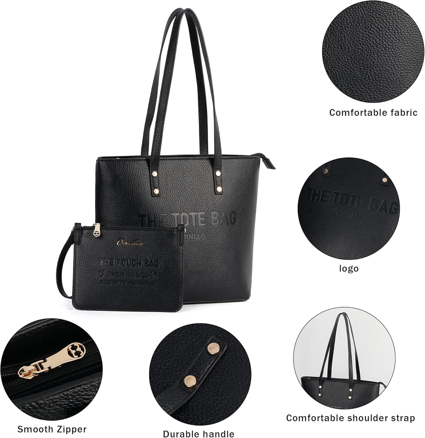Chinllo Tote Bag for Women, Medium Top Handle Handbags Purse