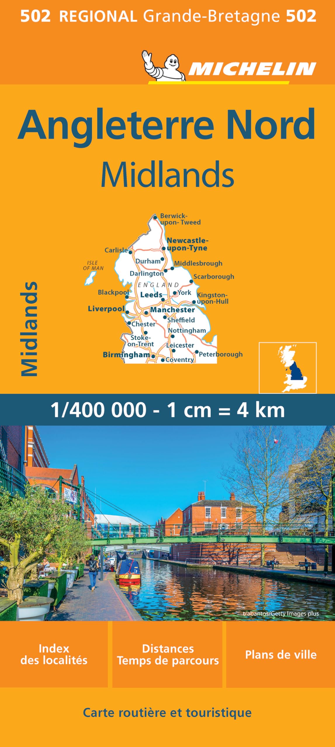 England Northern / Midlands (502): Wegenkaart Schaal 1 : 400.000 (Regionale kaarten Michelin)