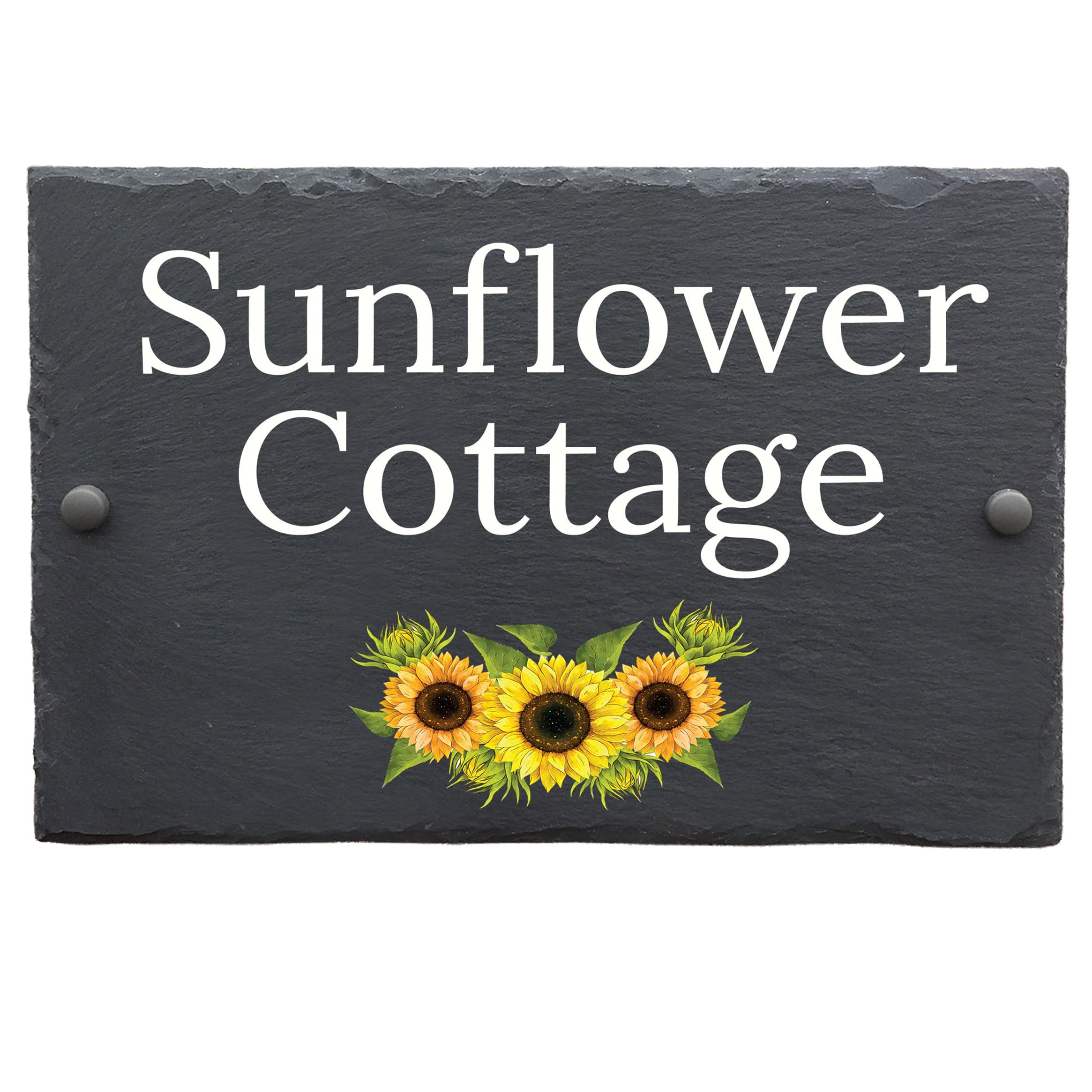 Bespoke Slate House Signs - Handmade Custom Door Number Wall Plaque with Rustic Black Farmhouse Design - Includes Screws & Fixings - Ideal for Home, Office, Gate, Porch - 200x300mm